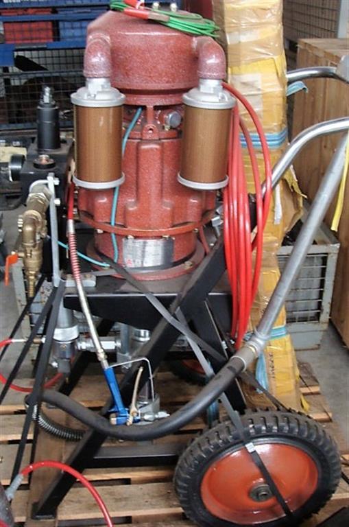 AIRLESS HK - 731, Holzbearbeitungsmaschinen, Oberflächentechnik, Wachsen, Farbnebelabsaug., Holztrocknung, Spritzgerät