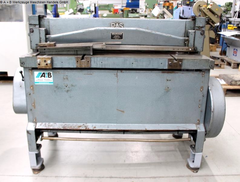 RAS 52.7, Metallbearbeitungsmaschinen, Blechbearbeitung / Scheren / Biegen / Richten, Tafelschere - mechanisch