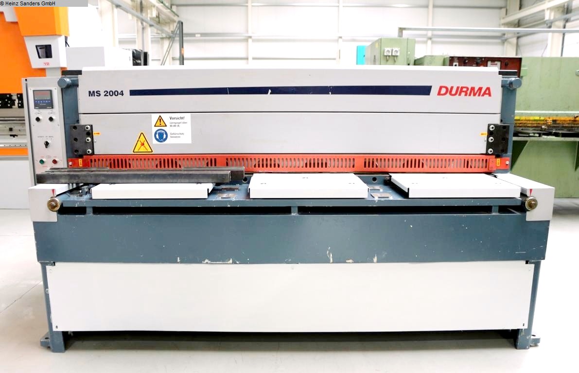DURMA MS 2004, Metallbearbeitungsmaschinen, Blechbearbeitung / Scheren / Biegen / Richten, Tafelschere - mechanisch