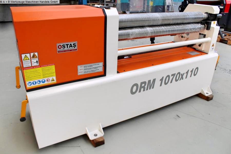 OSTAS ORM 1070 x 110, Metallbearbeitungsmaschinen, Blechbearbeitung / Scheren / Biegen / Richten, Blechbiegemaschine - 3 Walzen