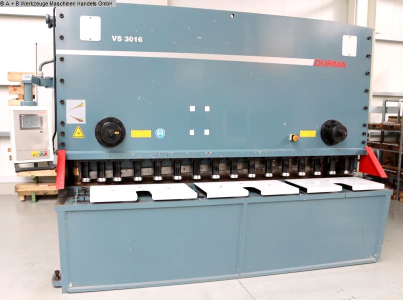 DURMA VS 3016, Metal Processing, Sheet metal working / shaeres / bending, Plate Shear - Hydraulic